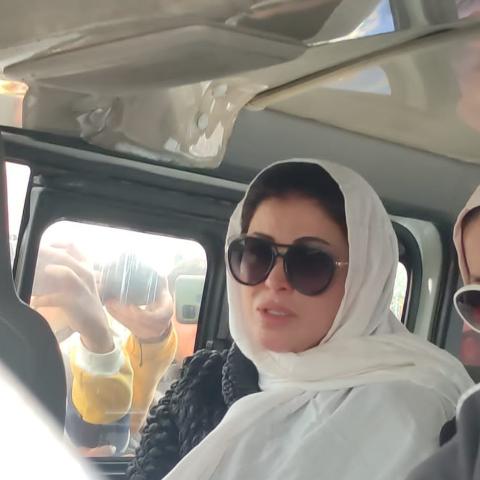 جومانا مراد من تشييع جثمان والدها