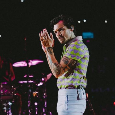 هاري ستاريلز خلال حفله في لوس أنجلوس الشهر الماضي - إنستغرام