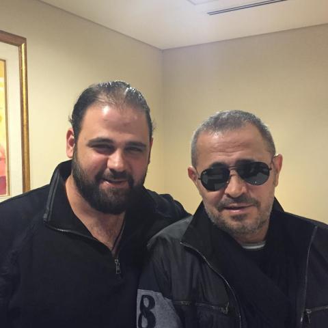 الراحل وديع مع والده جورج وسوف