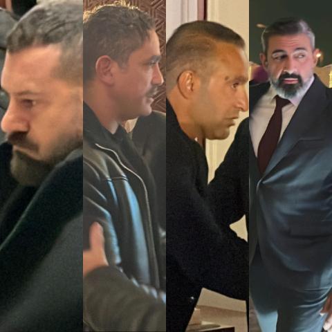 النجوم بعزاء والدة طارق لطفي