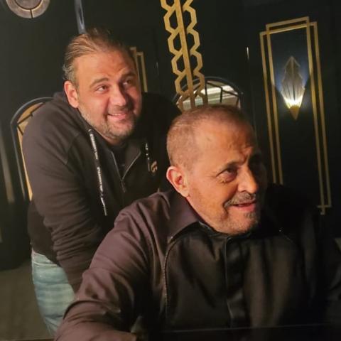 الراحل وديع مع والده جورج وسوف