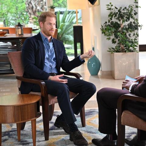 الأمير هاري مع مايكل ستراهان- الصورة من انستقرام @michaelstrahan