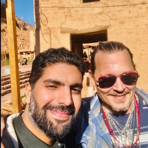 جوني ديب - بدر بن عبدلله ، صورة من إنستقرام