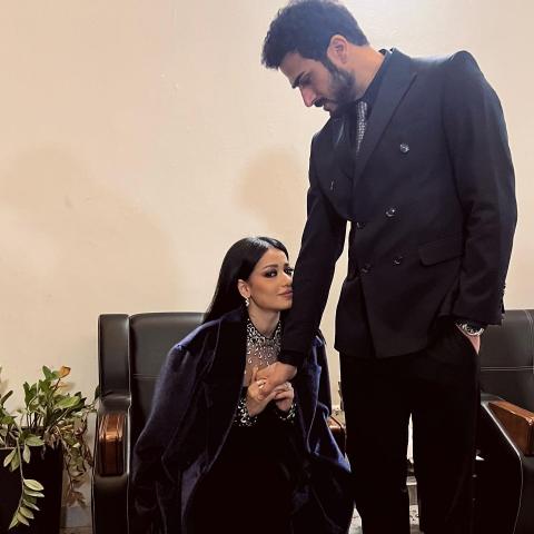 رحمة رياض وألكسندر علوم  - صورة من إنستقرام