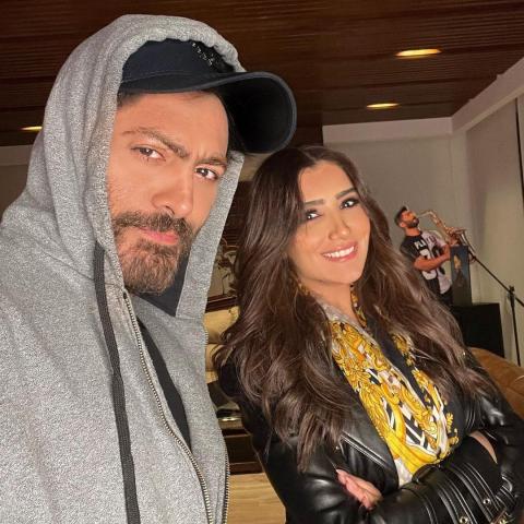 مى عمر وتامر حسني