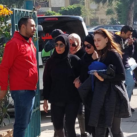 جنازة والد ريم البارودي