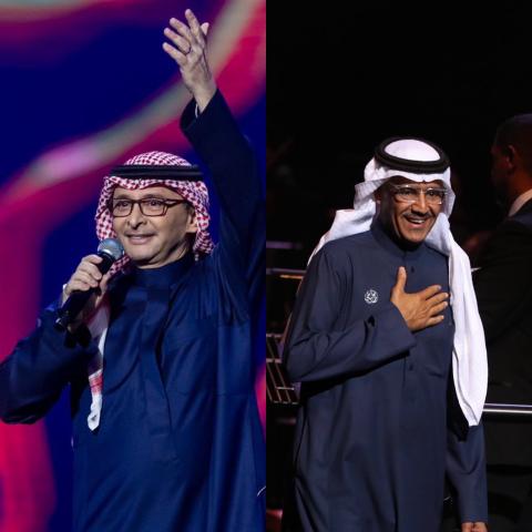 خالد عبد الرحمن يهنئ عبد المجيد عبدالله
