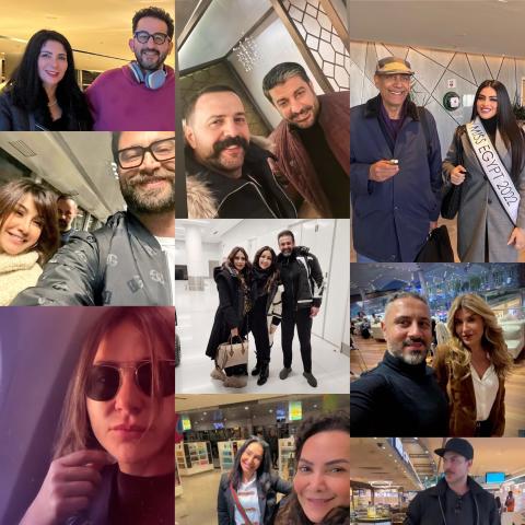 صور النجوم أثناء وصولهم الرياض لحضور Joy Awards 2023