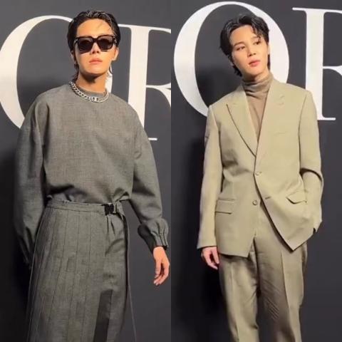 جيهوب وجيمين في اسبوع الموضة - صور من ديور