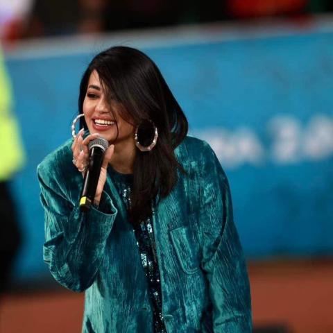 رحمة رياض - صورة من حساب @Iraq_Sport1 على تويتر