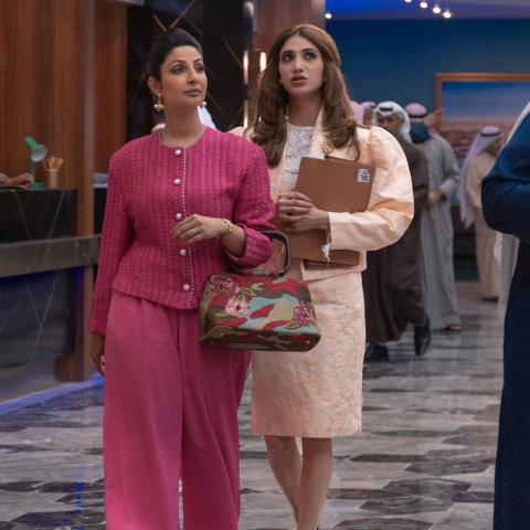 فريدة و منيرة من كواليس تصوير "الصفقة"