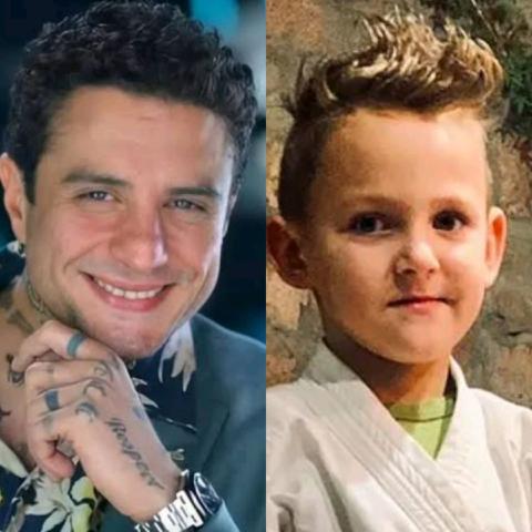 أحمد الفيشاوي وابنه