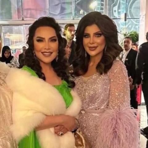 إلهام الفضالة و هدى حسين - صورة من السوشيال ميديا