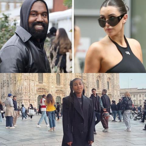 بيانكا سينسوري وكانييه ويست ونورث ويست