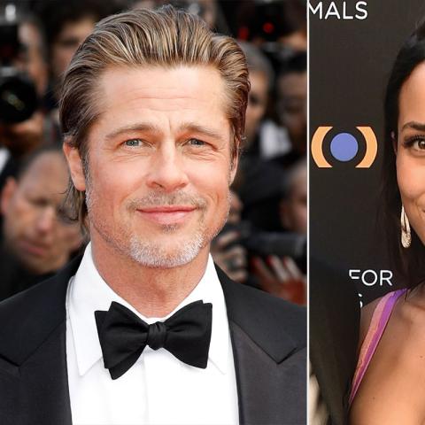 براد بيت وايناس دي رامون- صورة معدلة من السوشيال ميديا