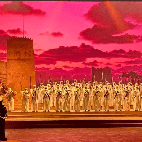 صورة من تدريبات &quot;معلقاتنا امتداد أمجاد&quot;- تويتر @abdulrahman