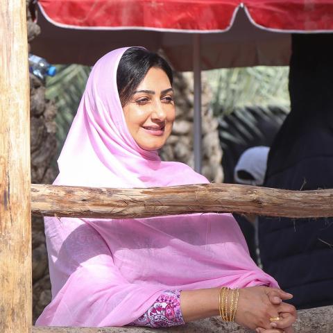 هيفاء حسين - كواليس مسلسل الجذوع