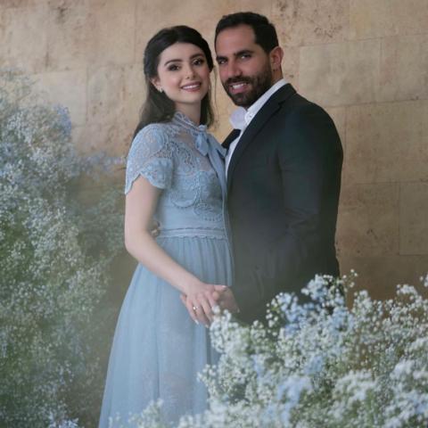 ماريتا الحلاني و خطيبها كريم أبي خليل - صورة من انستقرام