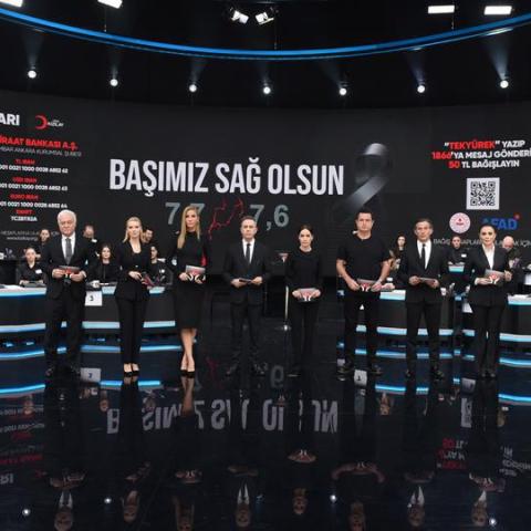 أضخم بث تركي مباشر من أجل مساعدة ضحايا الزلزال