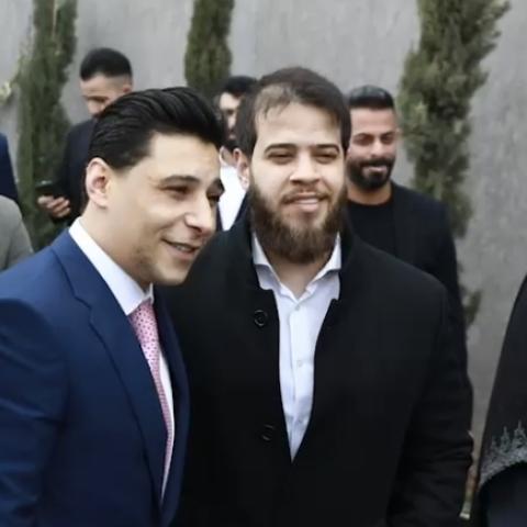 صورة من جاهة لورنس المنسي برفقة ادهم نابلسي