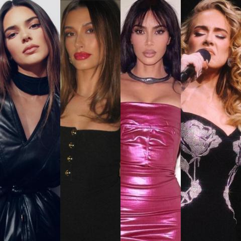 كيم كارداشيان وهايلي بيبر وكيندل جينر يحضرون حفل أديل في لاس فيغاس