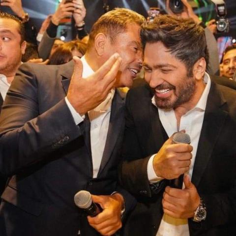 عمرو دياب وتامر حسني في زفاف احمد عصام