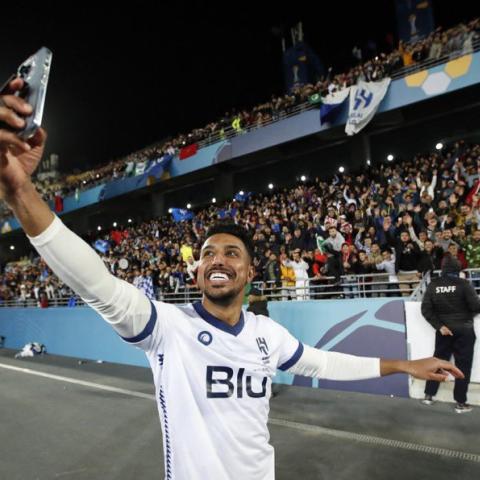 سالم الدوسري بعد فوز الهلال على فلامينغو- تويتر @salem_d29