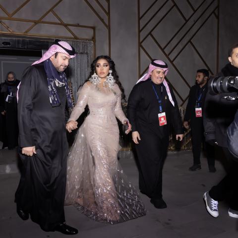 أحلام برفقة زوجها مبارك الهاجري - صورة من تويتر