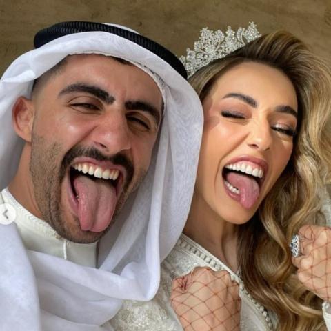 زفاف مختلف يتوج علاقة  خالد ونورا الهريني