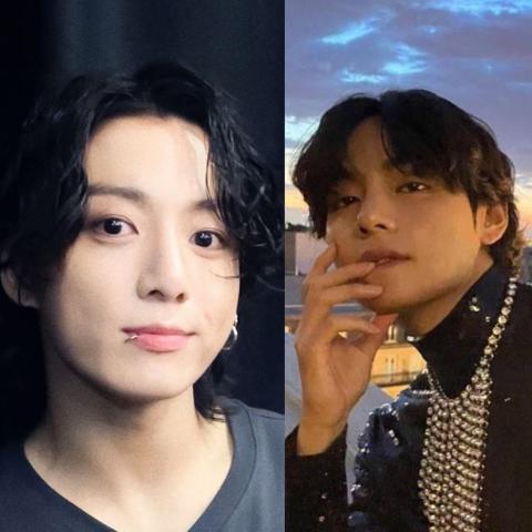 جونغكوك وV من BTS الصور معدلة من صفحات أعضاء فرقة BTS