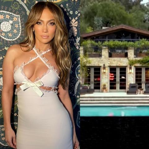 جنيفر لوبيز وصورة لقصرها- صورة جنيفر من انستقرام @jlo