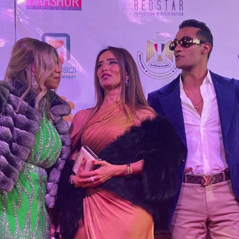 محمد رمضان و زينة و بوسي شلبي من افتتاح مهرجان الأقصر بدورته الـ 12