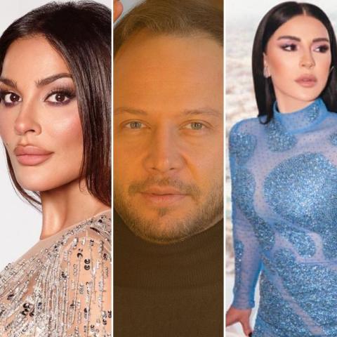 مكسيم خليل و ماغي بو غصن و نادين نجيم