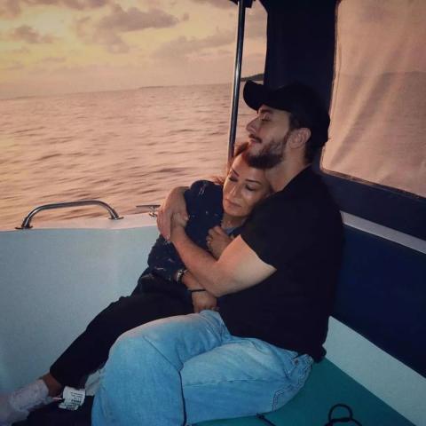 نزهة الركراكي مع ابنها سعد لمجرد