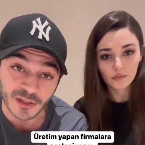 هاندا ارتشيل و بوراك دينيز - صورة من الفيديو