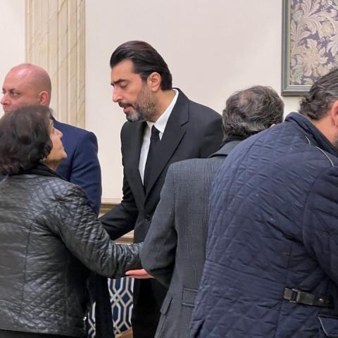 عزاء والد باسم ياخور