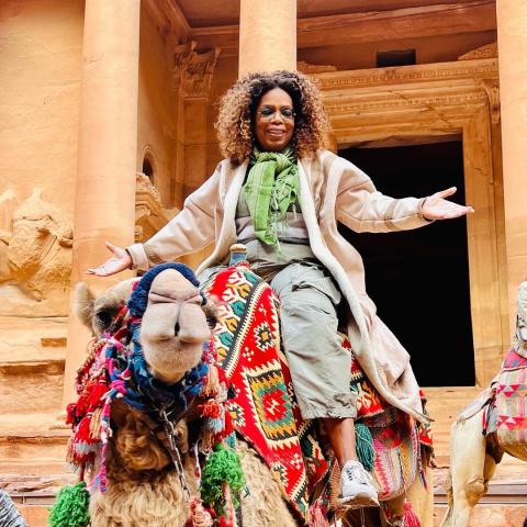 أوبرا وينفري في الأردن - انستقرام @oprah