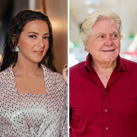 انتقادات لحسين فهمي بسبب إعلان ملابس داخلية وإشادة بدنيا سمير غانم