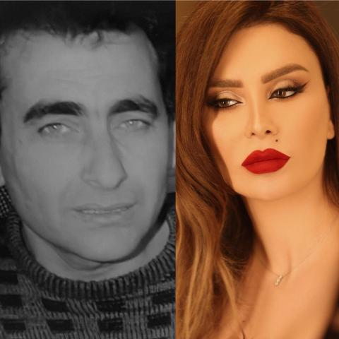 ميرنا شلفون تنعي والدها محمود حسين شلفون - صورة معدلة