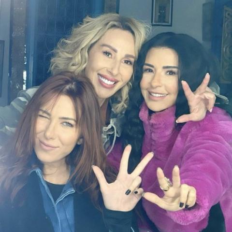 ورد الخال و ماغي بو غصن و دانييلا رحمة - صورة من السوشيال ميديا