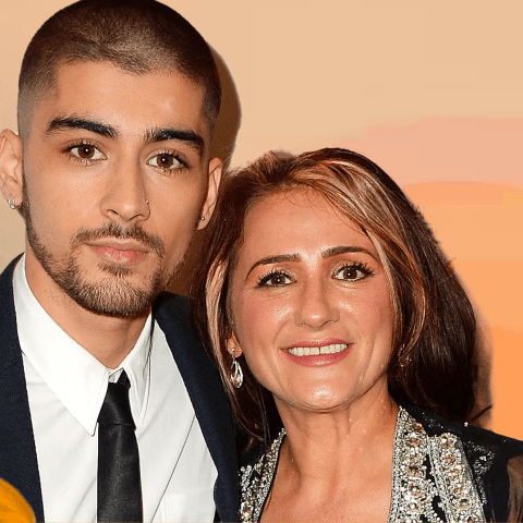 سيلينا غوميز و زين مالك ووادته - صورة معدلة