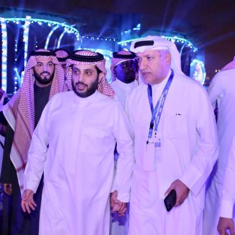 سالم الهندي ومعالي المستشار تركي آل الشيخ - صورة من غوغل