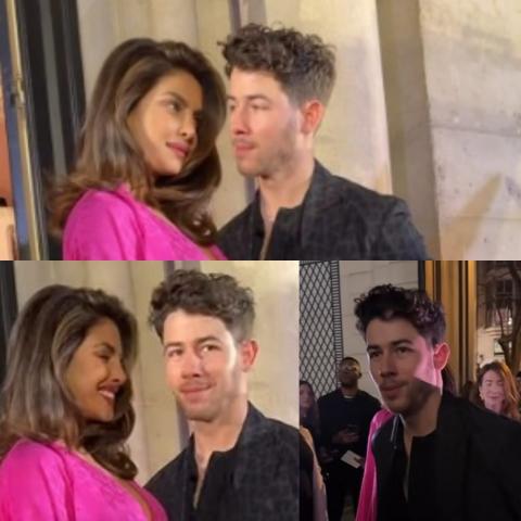 بريانكا شوبرا ونيك جوناس من فيديو وصولهما لحضور عرض فالنتينو