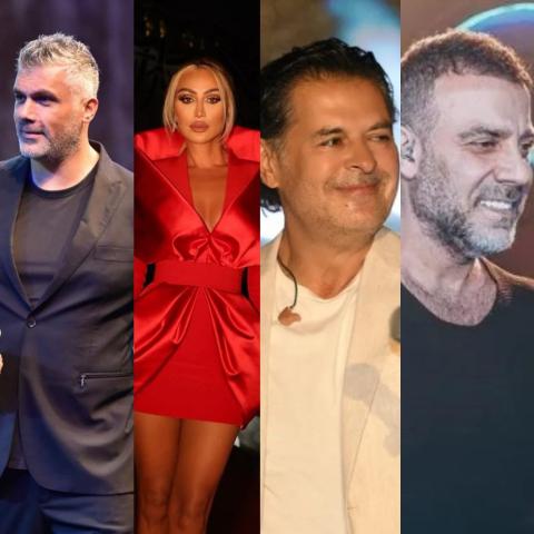 جو أشقر، مايا ديا وراغب علامة وفارس كرم- الصورة معدلة من صفحاتهم على انستقرام