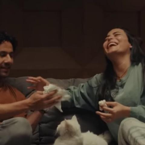 علي قاسم وأسماء جلال من مسلسل الهرشة السابعة