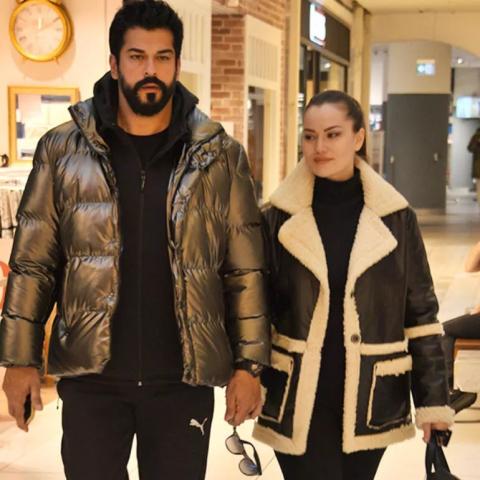 بوراك أوزجفيت وفهرية أفجان -صورة من السوشيال ميديا