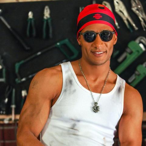 محمد رمضان - صورة من فيلم &quot;هارلي&quot;