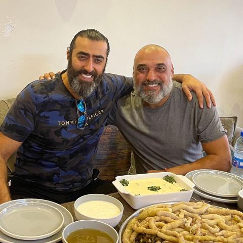 باسم ياخور وطارق مرعشلي - صورة من إنستقرام