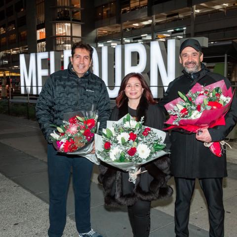 إلهام شاهين وهاني رمزي وكريم عبد العزيز - صورة من إنستقرام