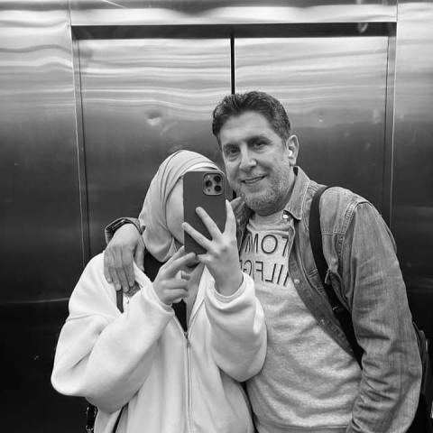 محمد قنوع وابنته مايا قنوع - صورة من فيسبوك